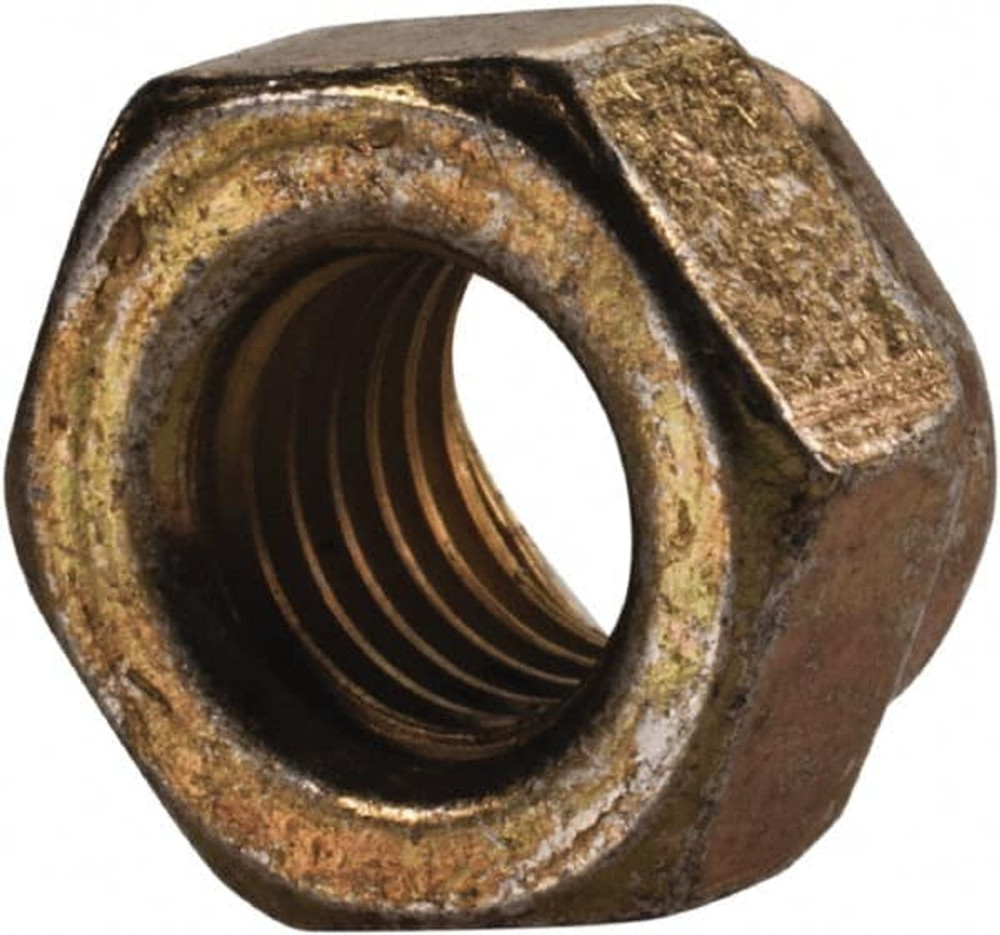 MSC 446054PR Hex Lock Nut: Distorted Thread, 5/16-24, Grade L9 Steel, Cadmium Dichromate Finish