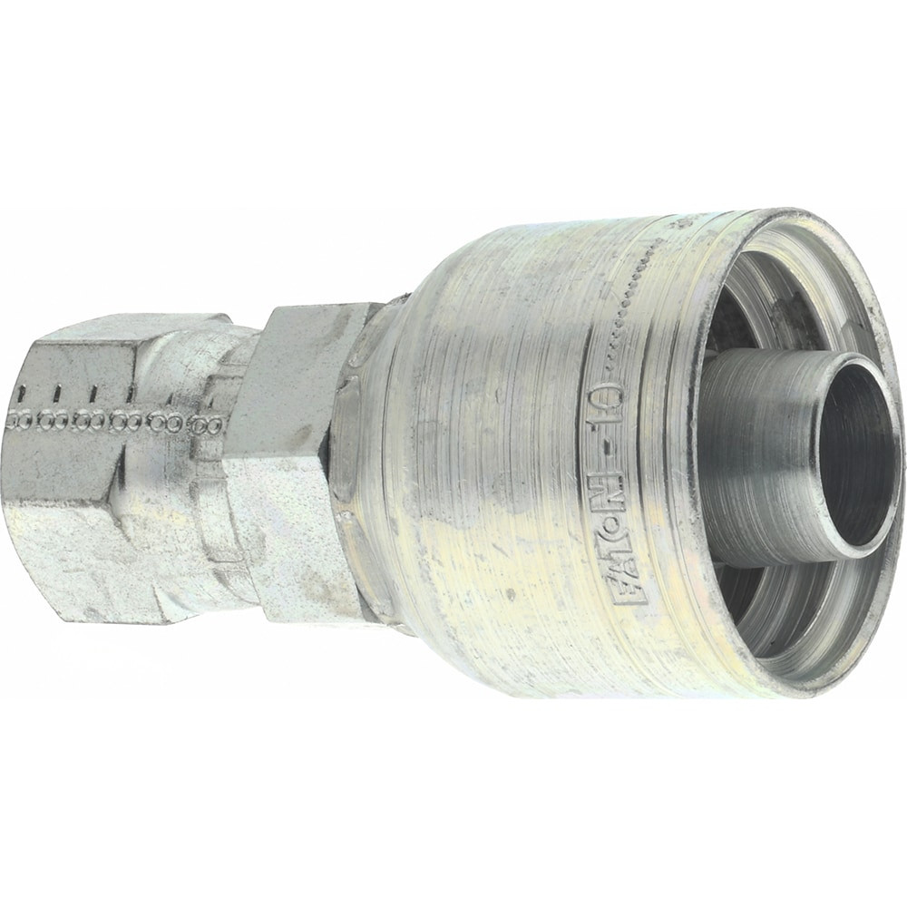 Eaton 10Z-608-BG Hydraulic Hose Female Swivel Fitting: 0.63" ID, 0.5" OD, 10 mm, 3/4-16