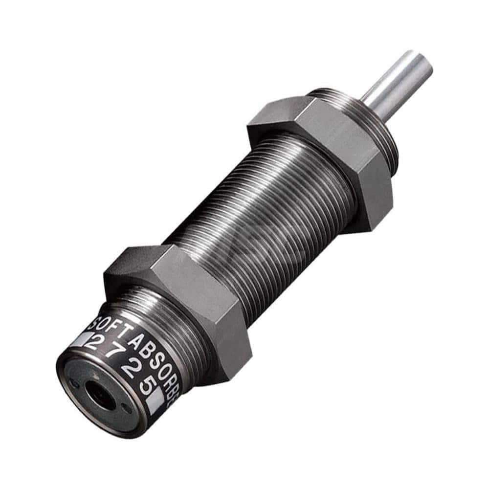 Bansbach, EasyLift FK-2725M-S Standard-Duty Shock Absorber: 8 mm Rod Dia, 37 mm OD, 25 mm Stroke, M27 x 1.5 Thread