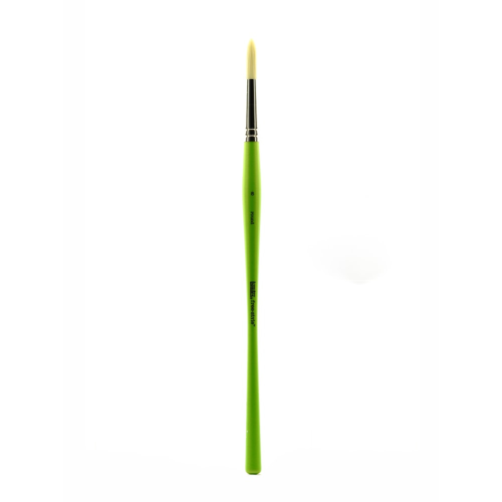 COLART FINE ART & GRAPHICS LTD. Liquitex 1300108  Free-Style Detail Paint Brush, Synthetic, Size 8, Round Bristle, Green