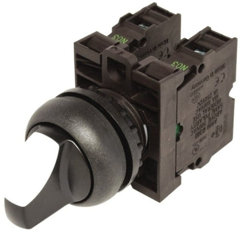 Eaton Cutler-Hammer M22S-WRK3-K20 Selector Switch with Contact Blocks: 3 Positions, Maintained (MA), Knob