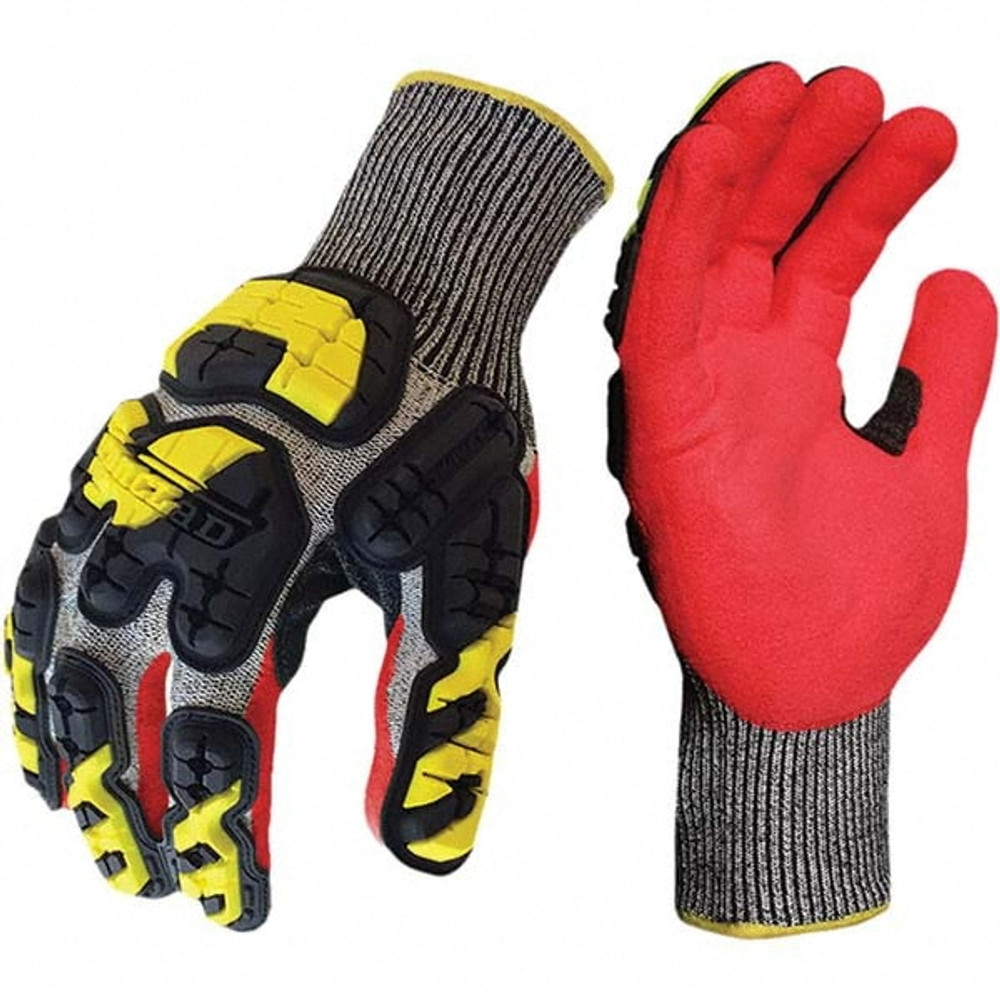 ironCLAD INDI-KC5-06-XXL Cut-Resistant & Abrasion Resistant Gloves: Size 2X-Large, ANSI Cut A3, ANSI Puncture 4, Nitrile, Series INDI-KC5