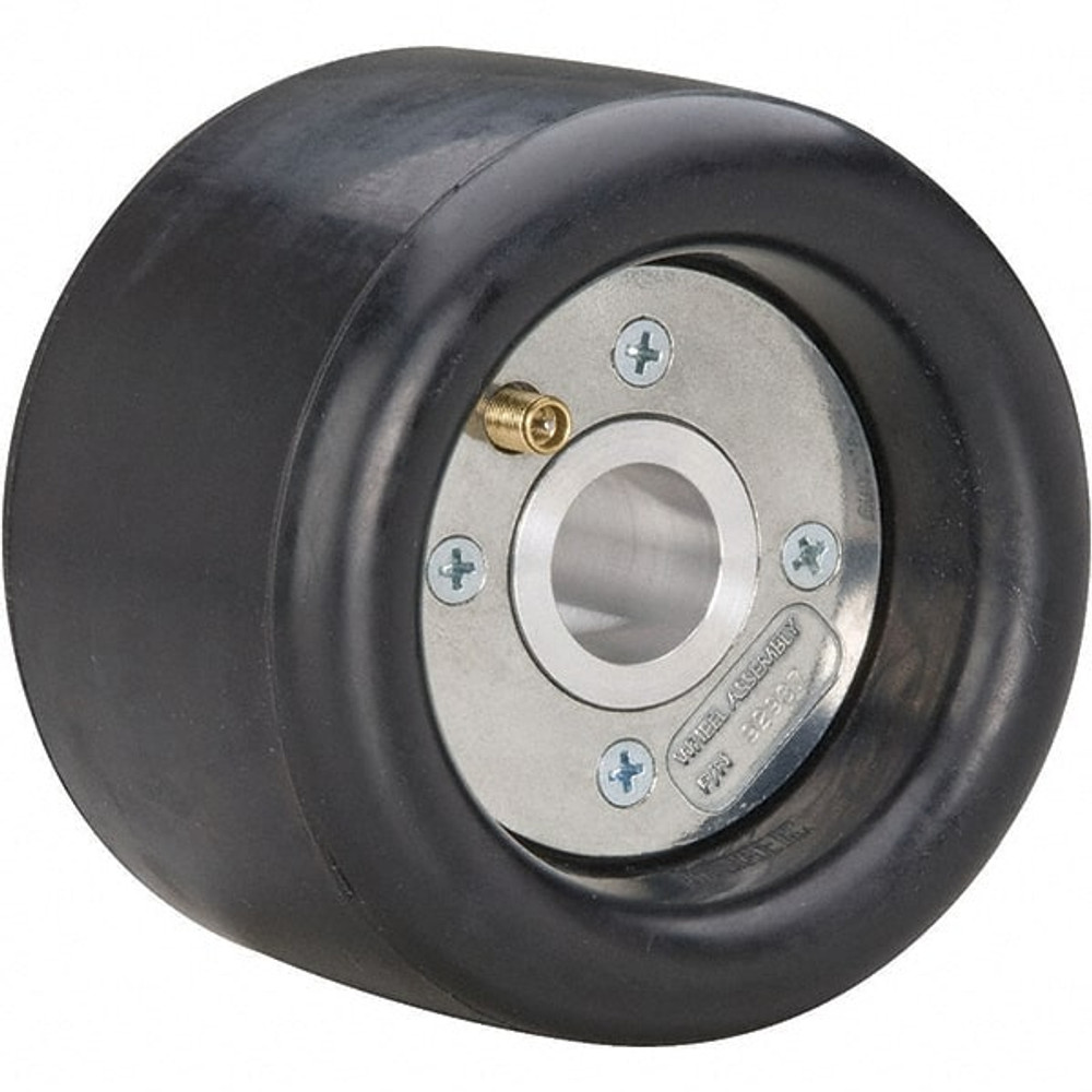 Dynabrade 92937 5" Wheel OD, 3-1/2" Wheel Width, 3,500 RPM, Aluminum, Pneumatic Wheel with Hub