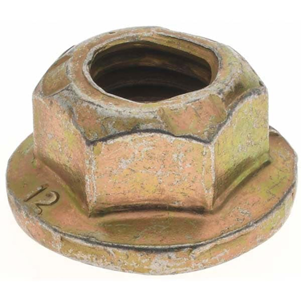 MSC 41782 Hex Lock Nut: Grade Class 12 Steel, Cadmium-Plated with Wax