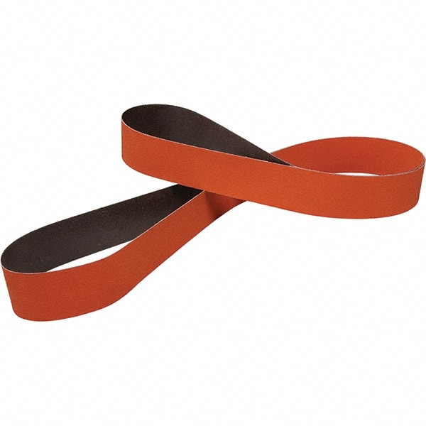 3M Abrasive Belt: 1/2" Wide, 18" Long, 50 Grit, Ceramic 7010363526