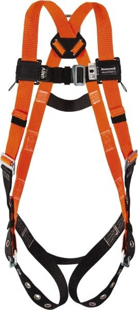 Miller T4500/XXLAK Fall Protection Harnesses: 400 Lb, Single D-Ring Style, Size 2X-Large