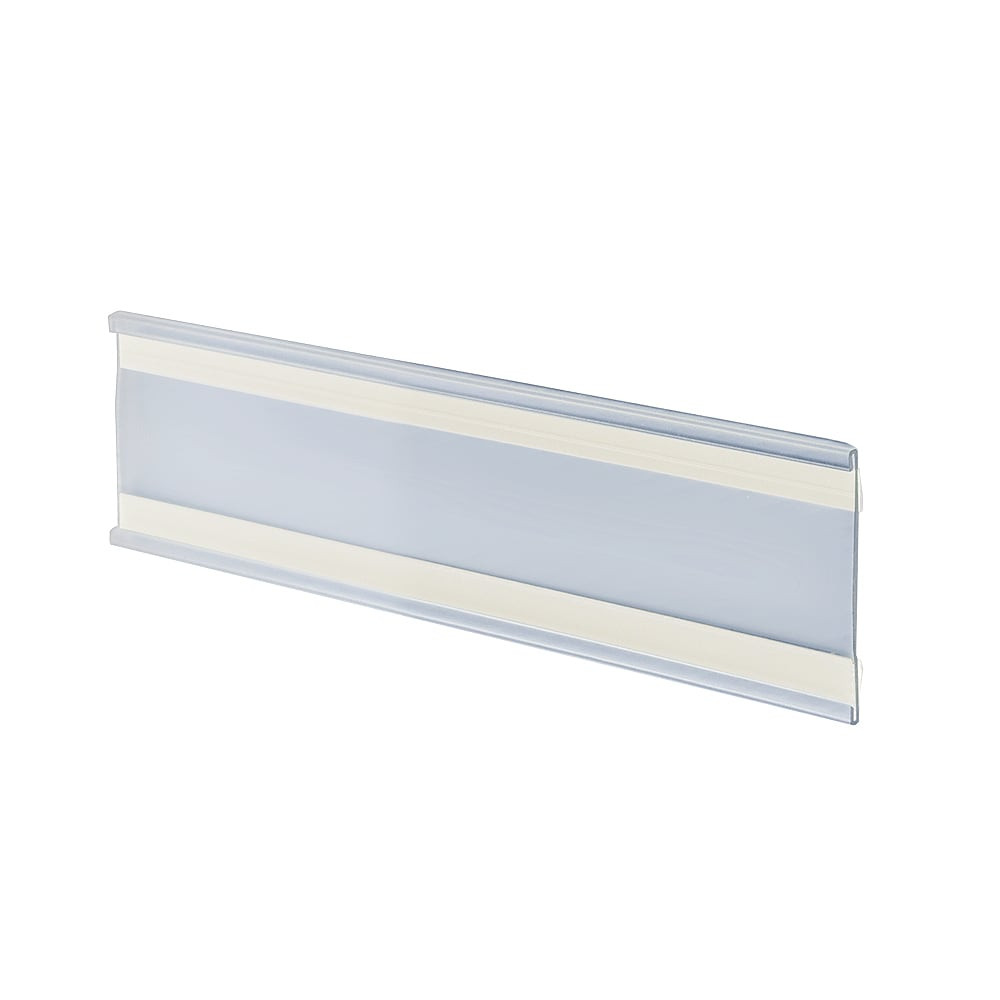 AZAR DISPLAYS 199611  Adhesive-Back Acrylic Nameplates, 3in x 8 1/2in, Clear, Pack Of 10