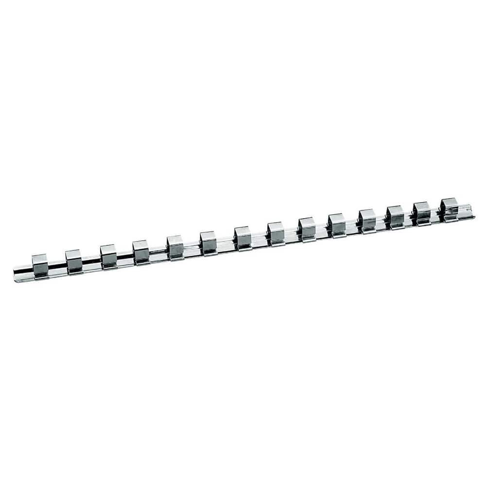 Gedore 5162520 Socket Holders & Trays; Type: Socket Rail ; Number Of Sockets Held: 14 ; Material: Spring Steel ; Overall Length: 405.00