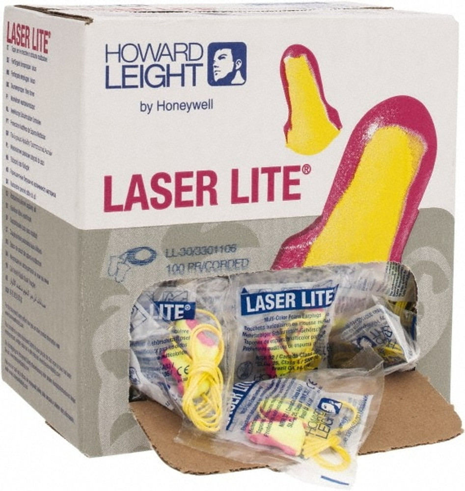 Howard Leight LL-30 Earplugs: Non-PVC Foam, T-Shape, Roll Down, Corded