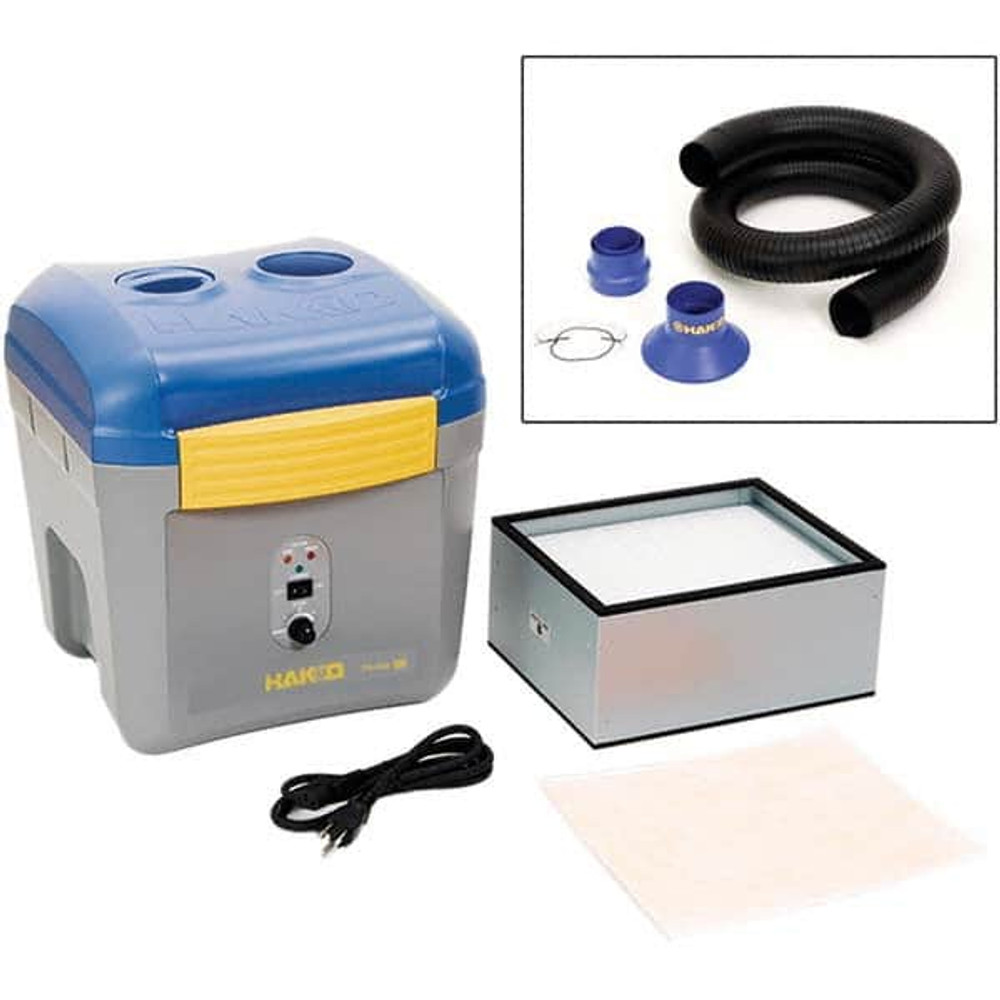 Hakko FA430-KIT2 Single Phase 145 CFM (with Single Ducts), 167 CFM (with Two Ducts) CFM 120VAC Fume Extraction System Three-Stage Filtering System Fume Exhauster System