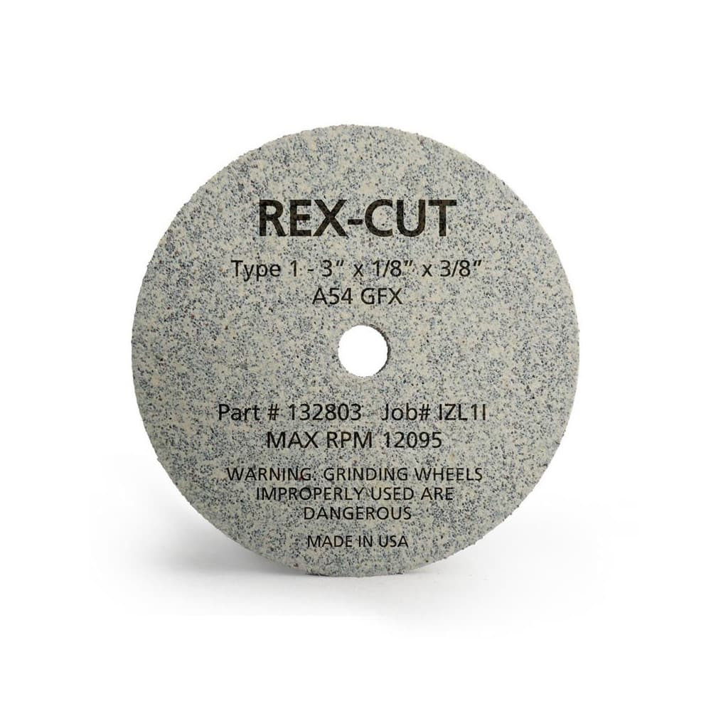 Rex Cut Abrasives 124034 Deburring Disc: 2" Dia, 1/4" Hole, Medium Grade, Aluminum Oxide