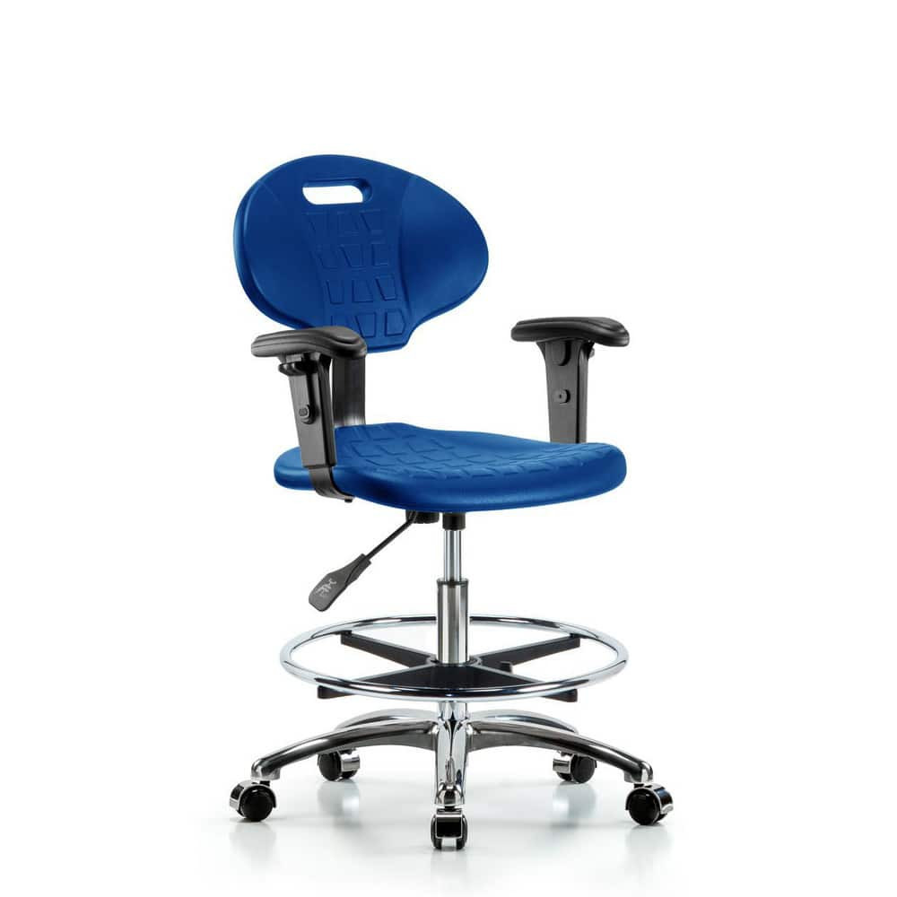 Blue Ridge Ergonomics MSC45278 Task Chair: Polyurethane, Blue
