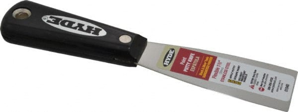 Hyde Tools 01040 Putty Knife: Stainless Steel, 1-1/2" Wide