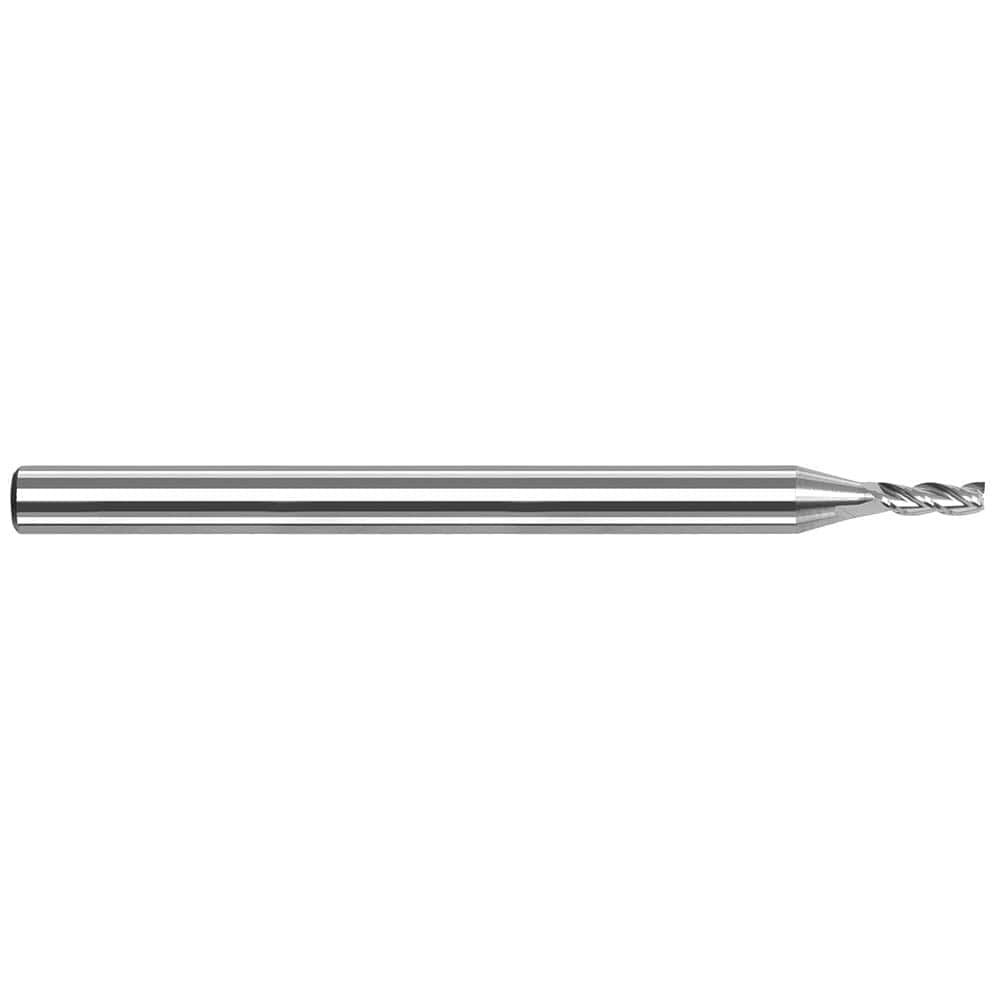 Harvey Tool 968747 Square End Mill: 3/64" Dia, 1.8 mm LOC, 3 Flutes, Solid Carbide