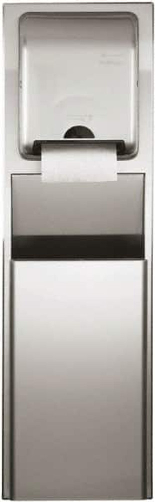 Georgia Pacific 59451 8 Gal Rectangle Satin Stainless Paper Towel Waste Receptacle