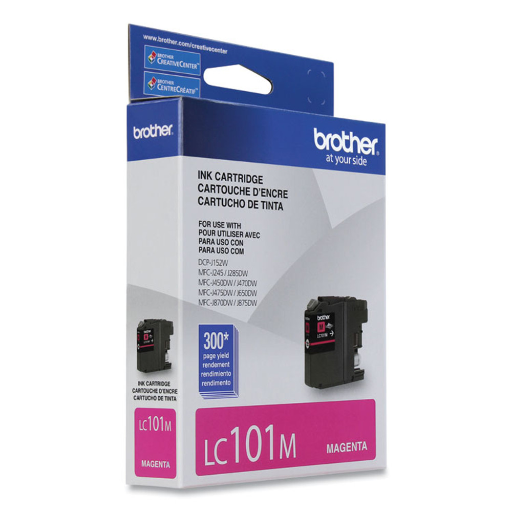 BROTHER INTL. CORP. LC101M LC101M Innobella Ink, 300 Page-Yield, Magenta