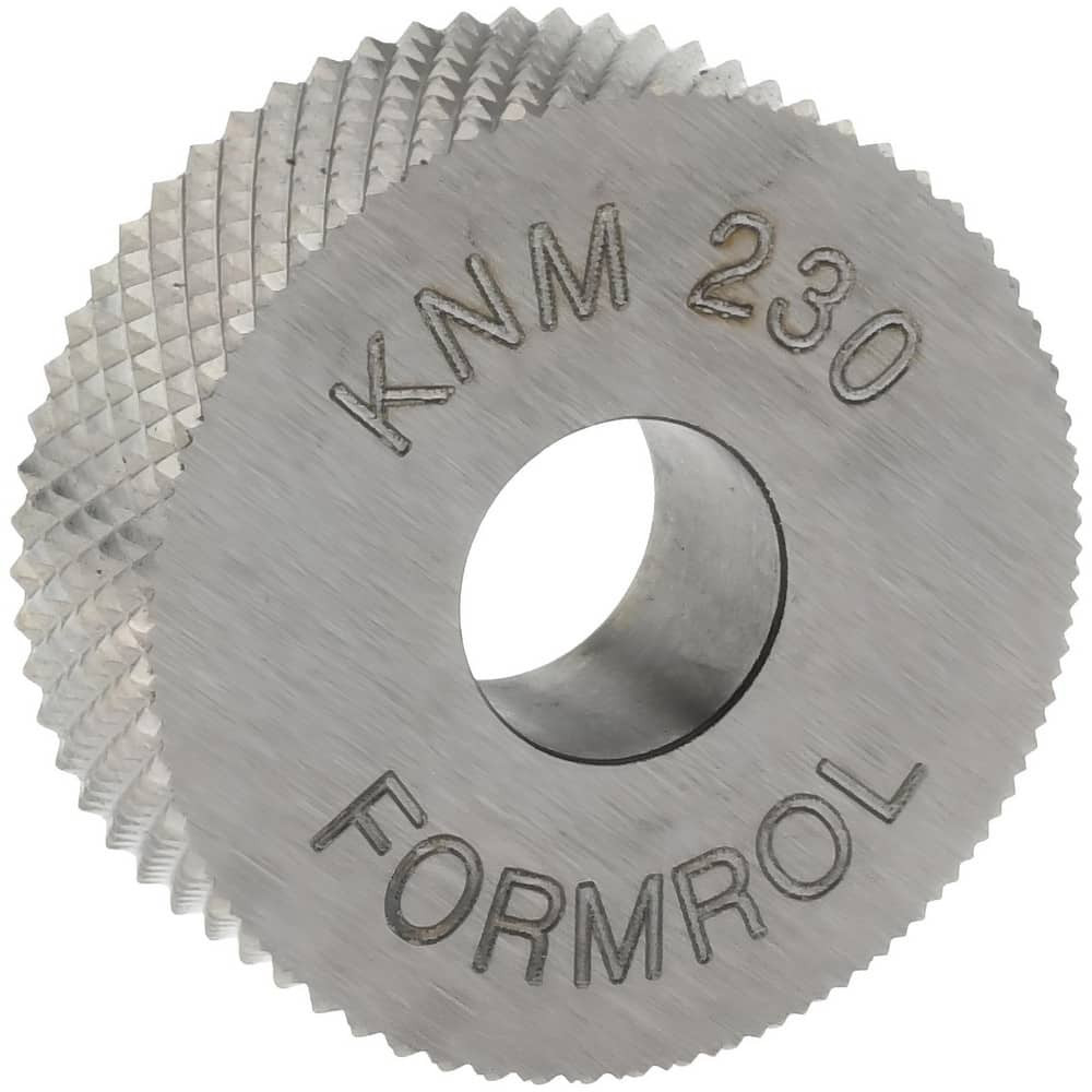 MSC KNM-230 Standard Knurl Wheel: 3/4" Dia, 90 ° Tooth Angle, 30 TPI, Diamond, High Speed Steel