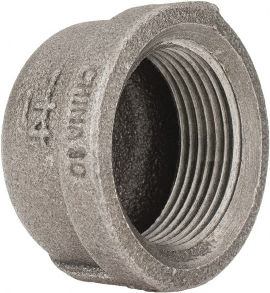 B&K Mueller 521-406HN Black End Cap: 1-1/4", Threaded