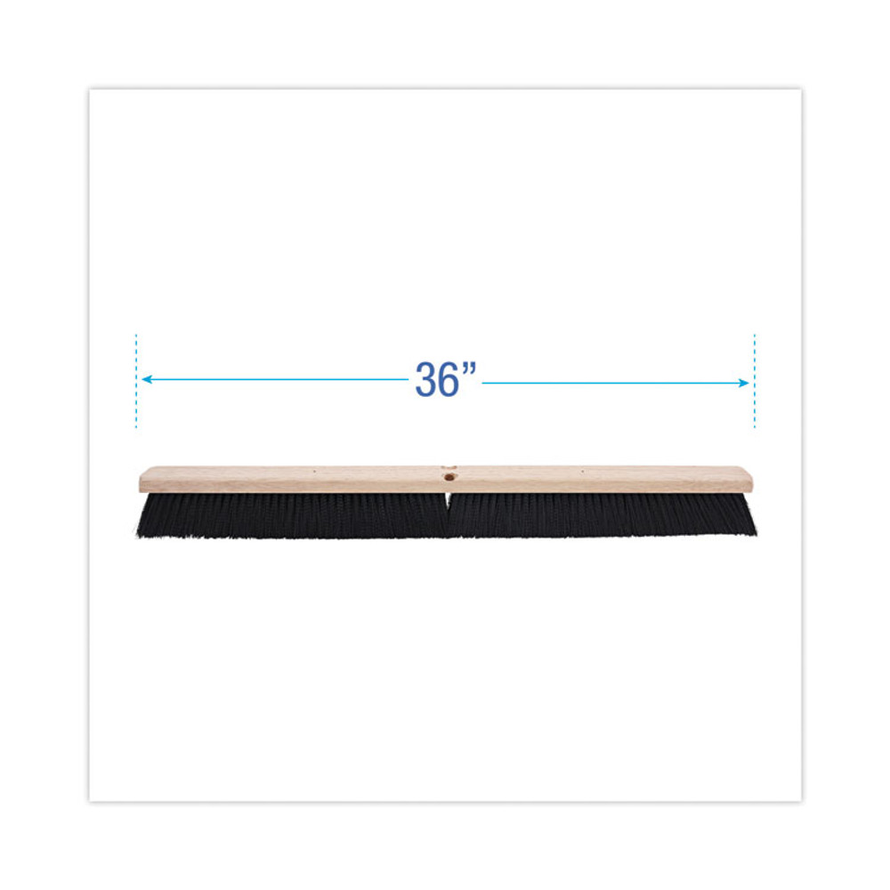BOARDWALK 20636 Floor Brush Head, 3" Black Polypropylene Bristles, 36" Brush