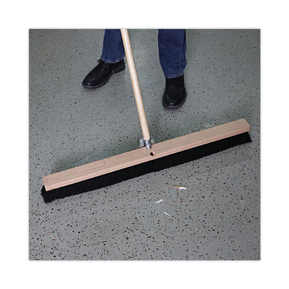 BOARDWALK 20636 Floor Brush Head, 3" Black Polypropylene Bristles, 36" Brush