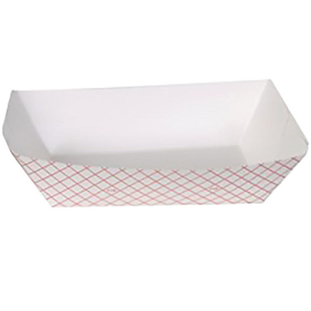 Dixie RP50  Boat-Shaped Food Trays, 1/2 Lbs, Red/White, Case Of 1,000
