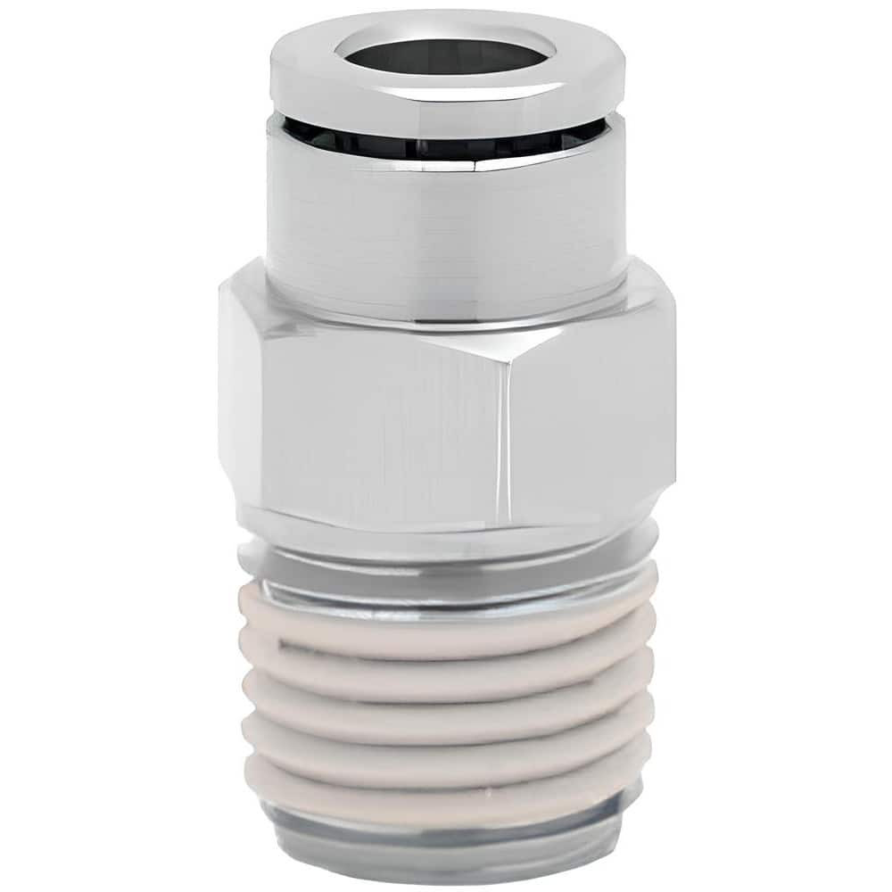 Norgren 124250110 Push-To-Connect Tube to Male & Tube to Male UNF Tube Fitting: Pneufit Male Adapter, Straight, #10-32 Thread, 1/8" OD