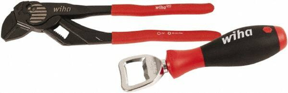 Wiha 3238774/3967960 Tongue & Groove Plier: 1-11/16" Cutting Capacity, Straight Jaw