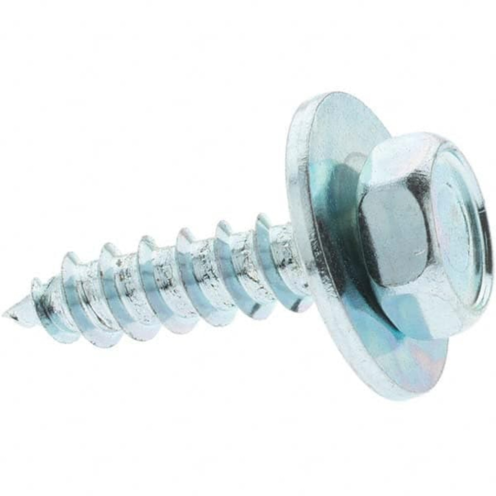 Au-Ve-Co Products 23803 Sheet Metal Screw: #14, Hex Washer Head, Hex