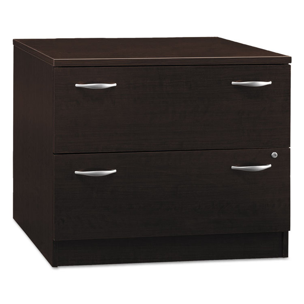 BUSH INDUSTRIES WC12954SU Series C Assembled Lateral File, 2 Legal/Letter/A4/A5-Size File Drawer, Hansen Cherry/Graphite Gray, 35.75 x 23.38 x 29.88