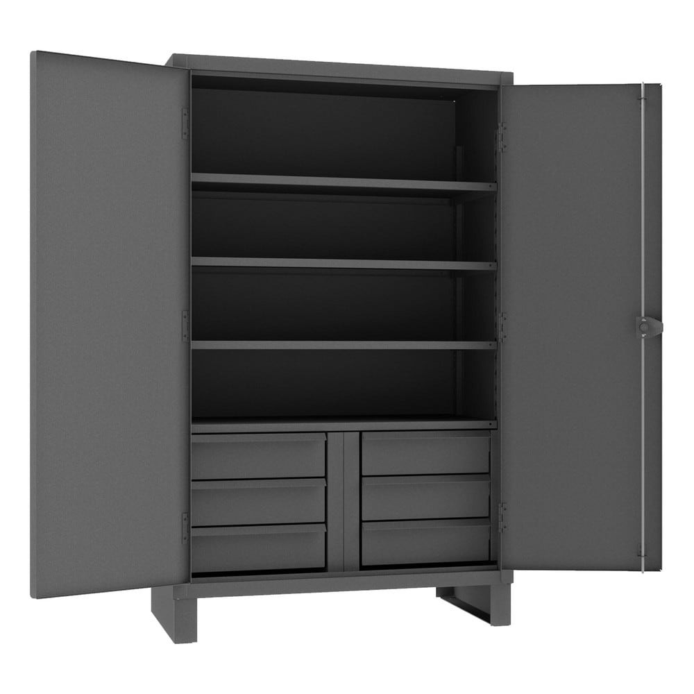 Durham HDCD244878-6B95 Locking Steel Storage Cabinet: 48" Wide, 24" Deep, 78" High