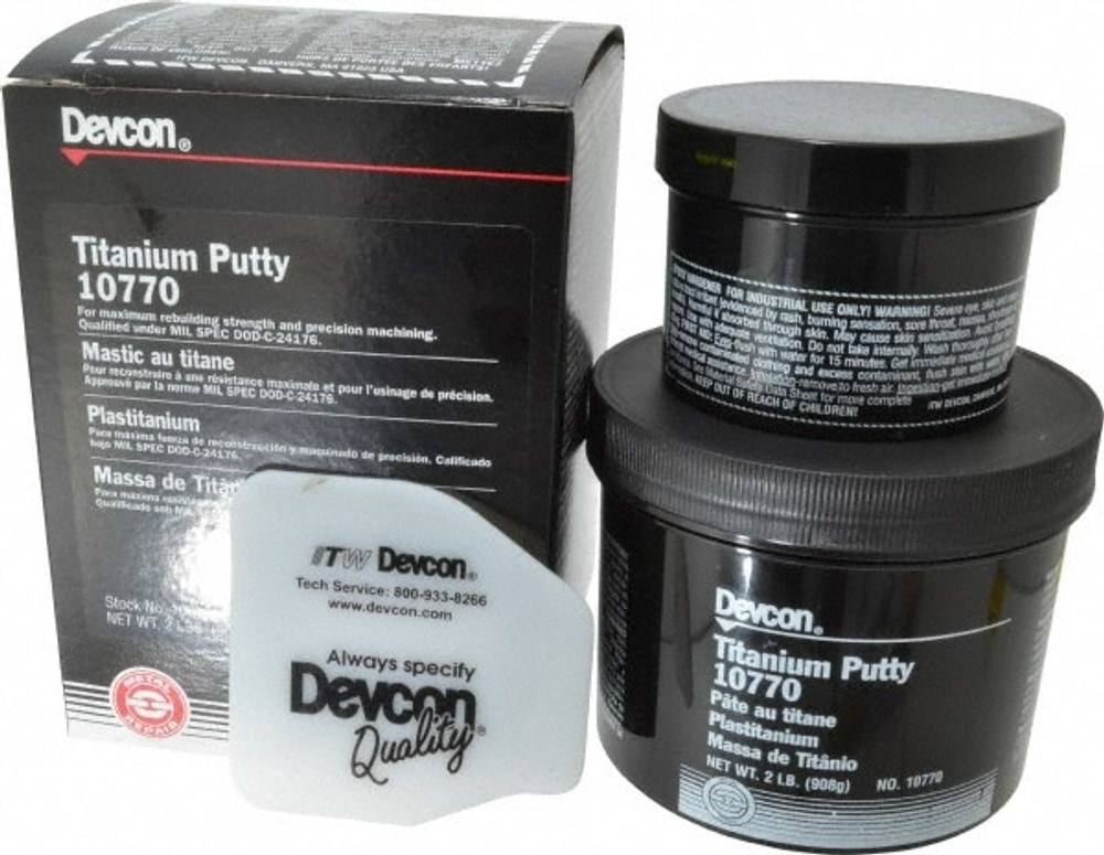 Devcon 10770 Putty: 2 lb Kit, Gray, Epoxy Resin