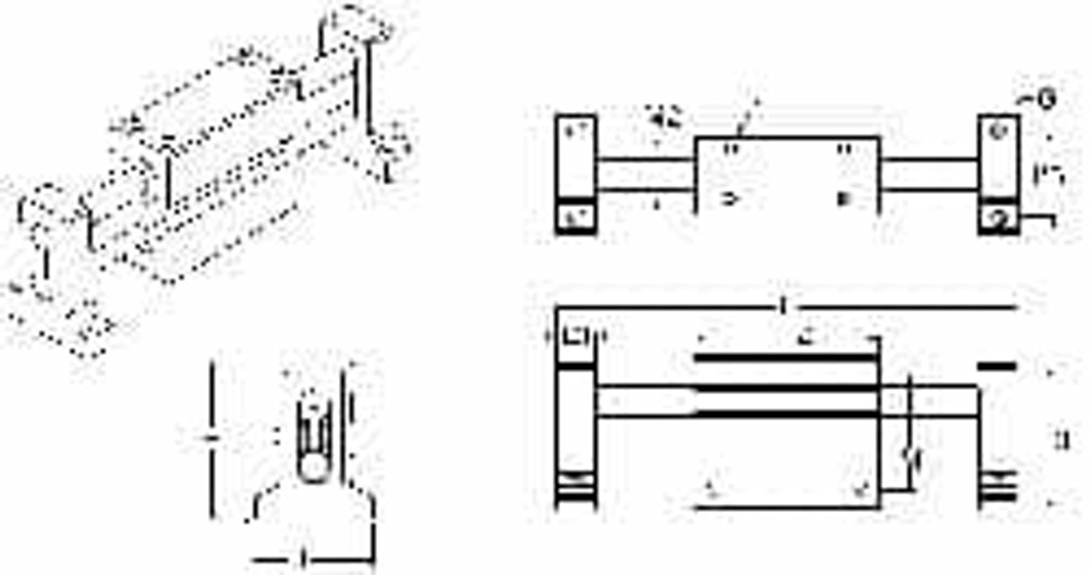 Thomson Industries 2CA080KEL12 Manually Driven Linear Motion System