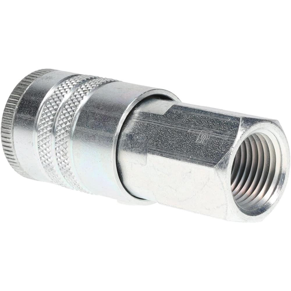 Parker 17 Pneumatic Hose Coupling: 1/2-14" Thread, 1/2" Body Dia, Tru-Flate Automotive Interchange