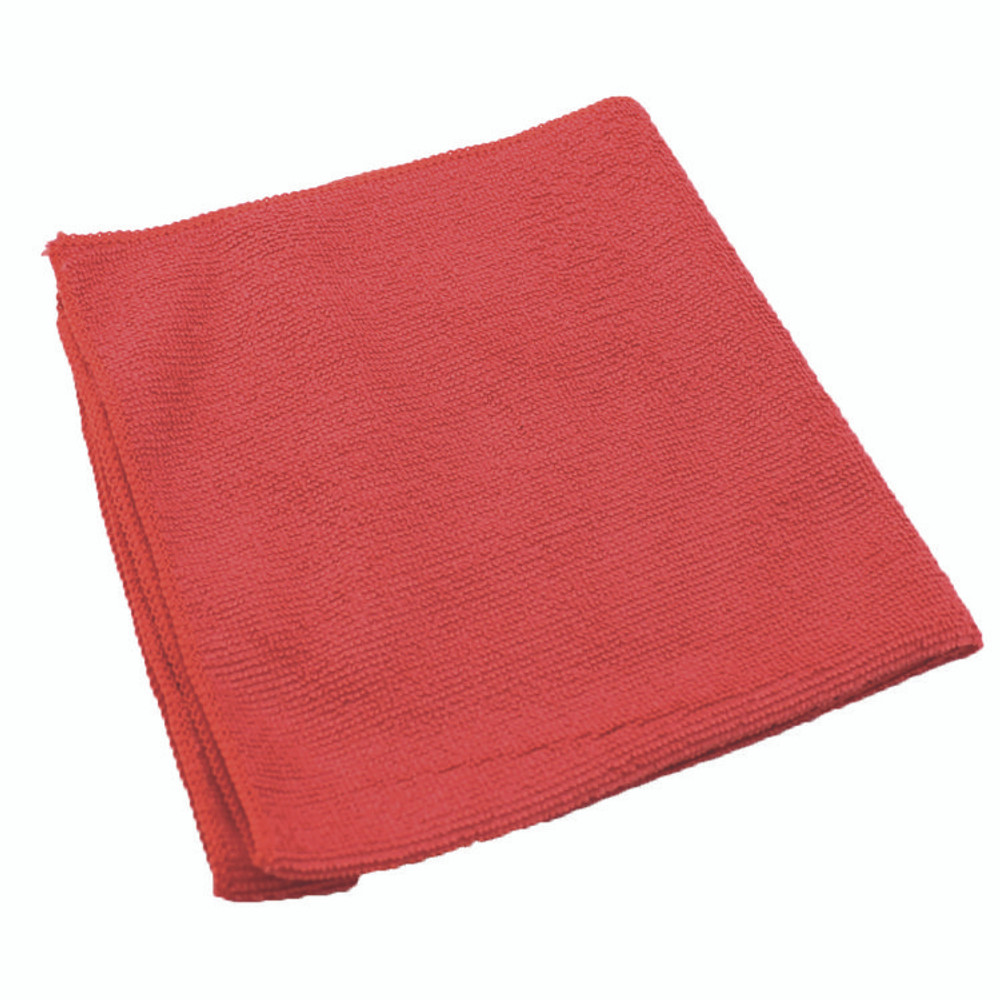 IMPACT PRODUCTS, LLC LFK451 Lightweight Microfiber Cloths, 16 x 16, Red, 240/Carton
