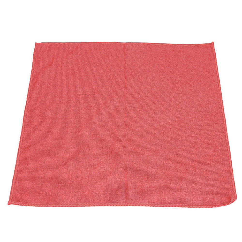 IMPACT PRODUCTS, LLC LFK451 Lightweight Microfiber Cloths, 16 x 16, Red, 240/Carton