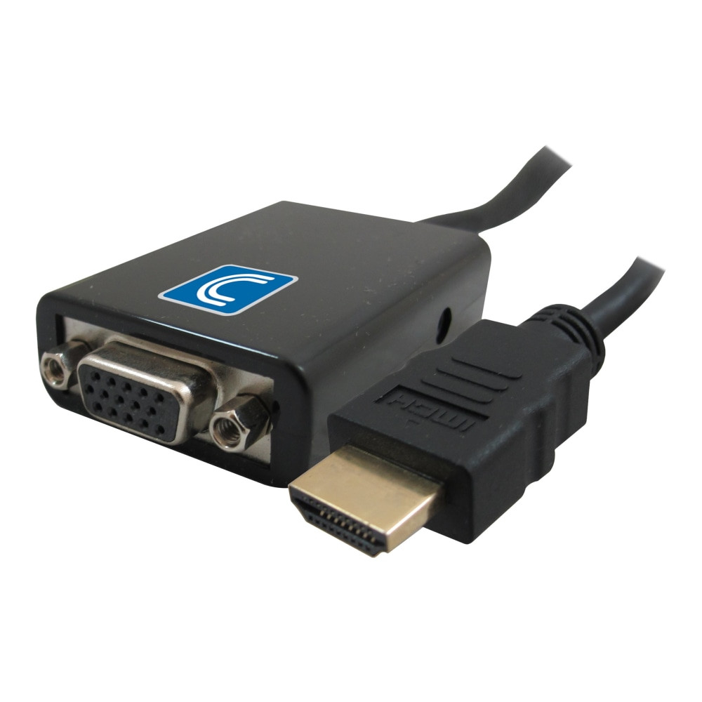 VCOM INTERNATIONAL MULTI MEDIA Comprehensive HDAM-VGAF  HDMI A Male To VGA Female With Audio Converter, 4in