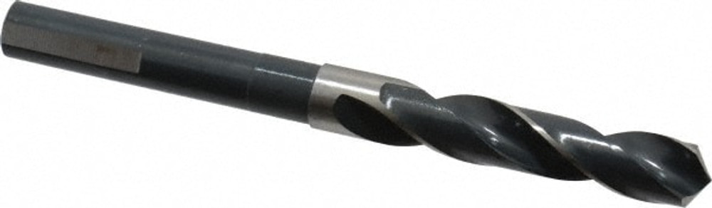 Precision Twist Drill 6000045 Reduced Shank Drill Bit: 9/16'' Dia, 1/2'' Shank Dia, 118 0, High Speed Steel