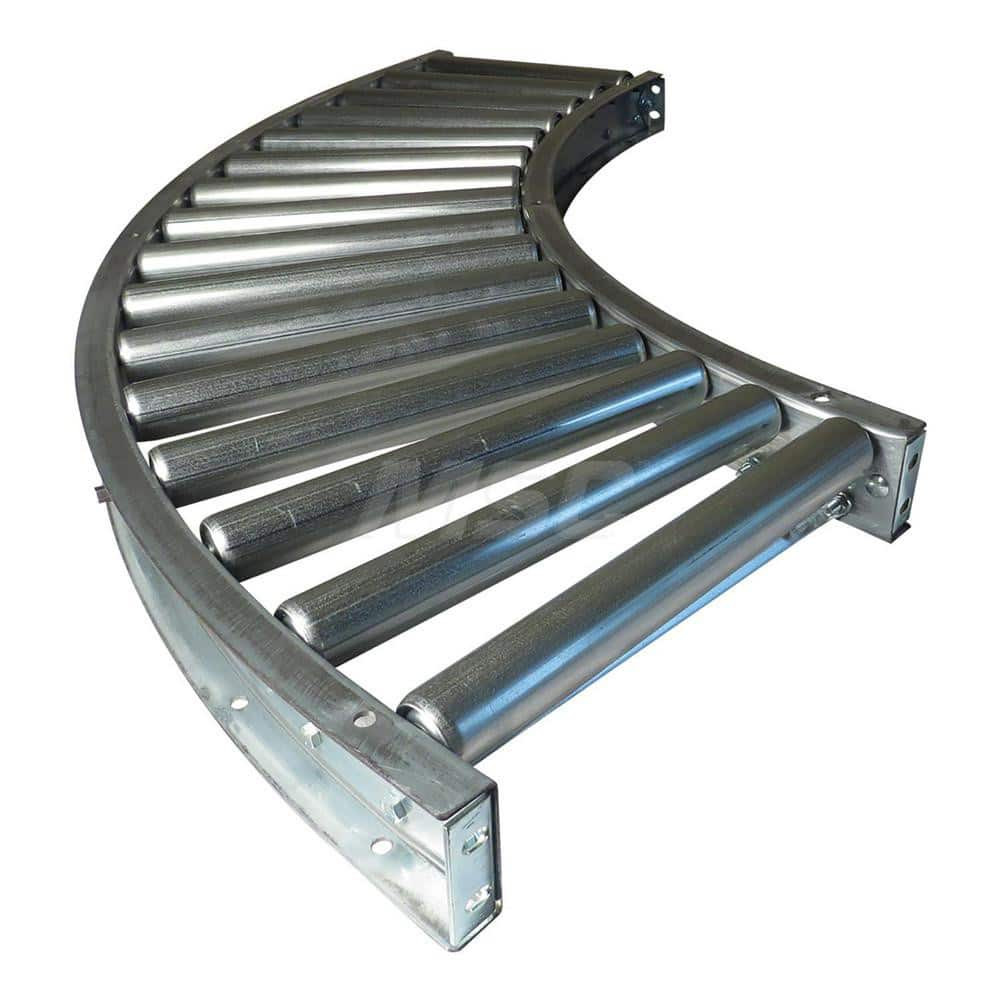 Ashland Conveyor 46344 Gravity Conveyors; Conveyor Type: Roller ; Component: 90 Degree Curved Conveyor ; Telescopic: No ; Overall Width: 16 ; Minimum Extended Length: 43.0000in ; Maximum Extended Length: 43.0000