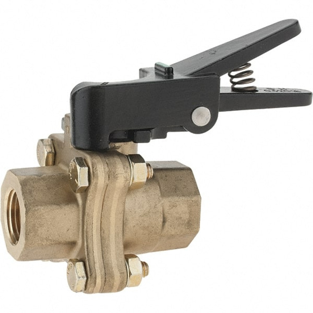 Value Collection BDR-572471-NY Full Port Air Brake Manual Ball Valve: 1/2" Pipe, Full Port