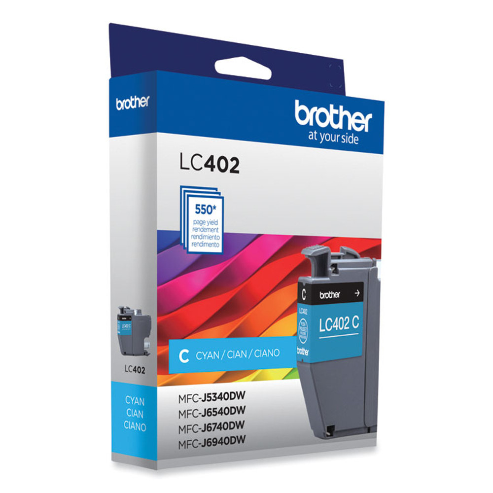 BROTHER INTL. CORP. LC402CS LC402CS Ink, 550 Page-Yield, Cyan