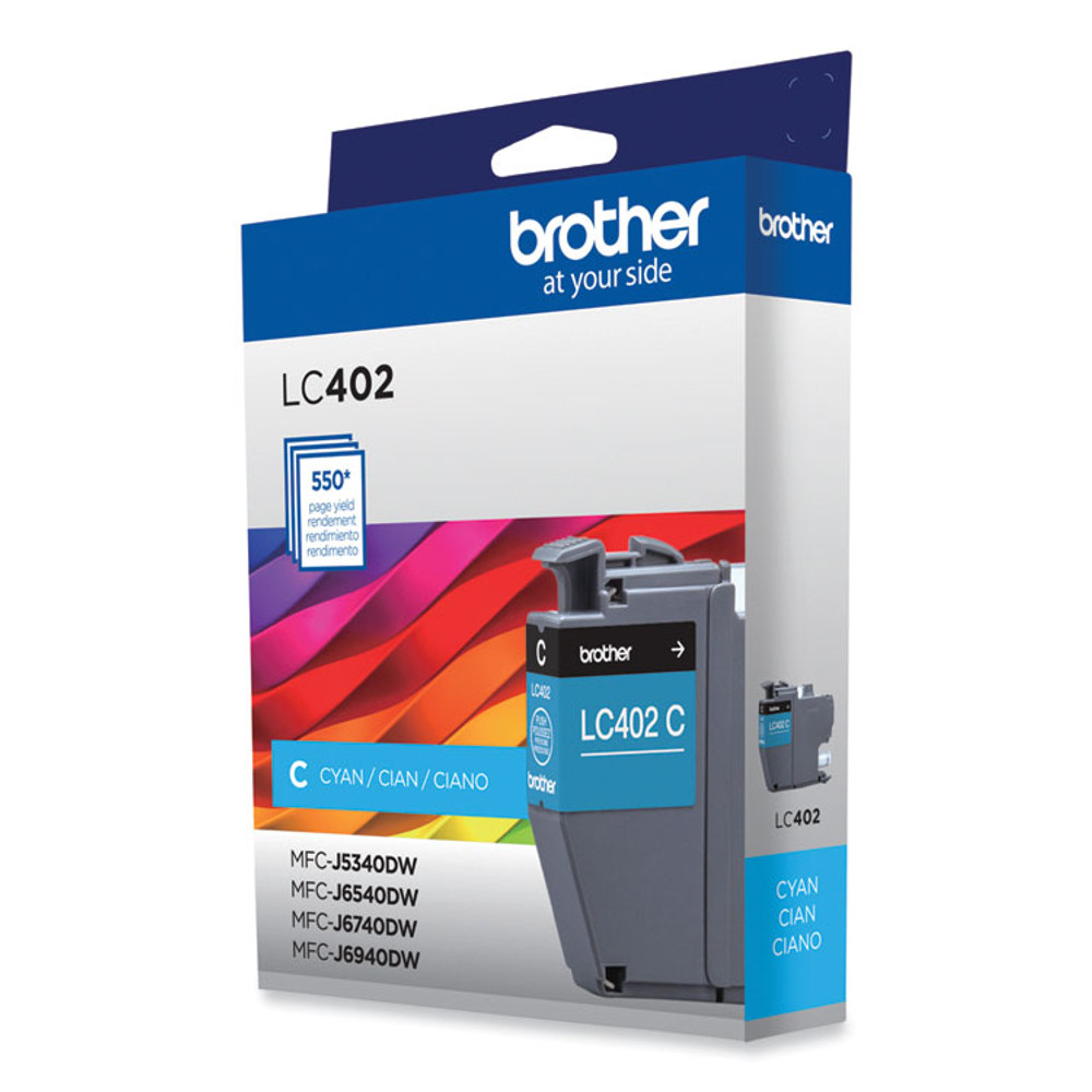 BROTHER INTL. CORP. LC402CS LC402CS Ink, 550 Page-Yield, Cyan