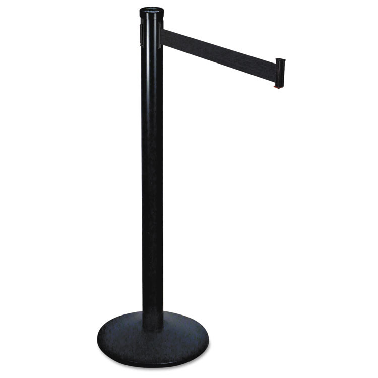 TATCO 11611 Adjusta-Tape Crowd Control Posts Only, Steel, 40" High, Black, 2/Box