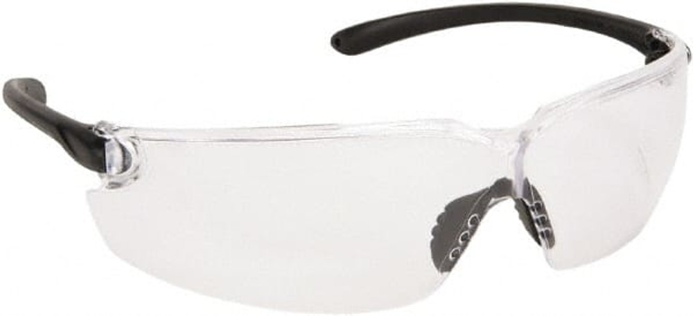 MCR Safety BL110 Safety Glass: Scratch-Resistant, Polycarbonate, Clear Lenses, Frameless, UV Protection