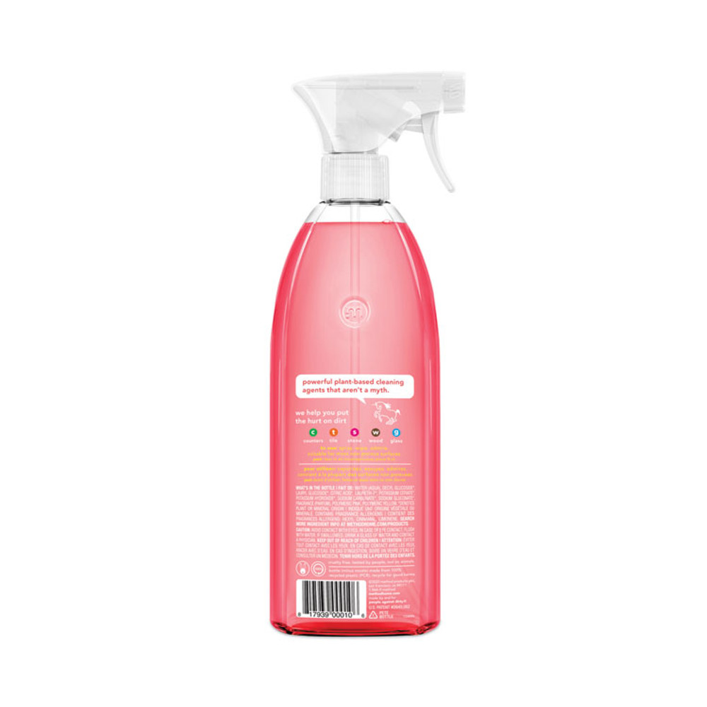 METHOD PRODUCTS INC. 00010CT All Surface Cleaner, Pink Grapefruit, 28 oz Spray Bottle, 8/Carton