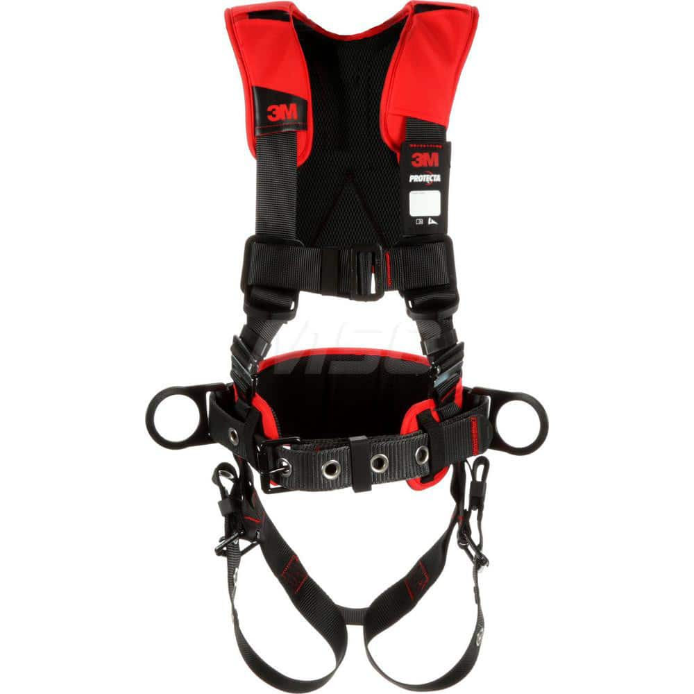 DBI-SALA 7100232013 Fall Protection Harnesses: 420 Lb, Construction Style, Size Medium & Large, For Positioning, Polyester, Back & Side