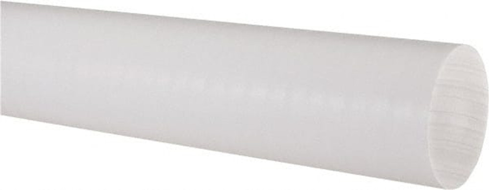 Value Collection 5503040 Plastic Rod: Polytetrafluroethylene, 6' Long, 2" Dia, White