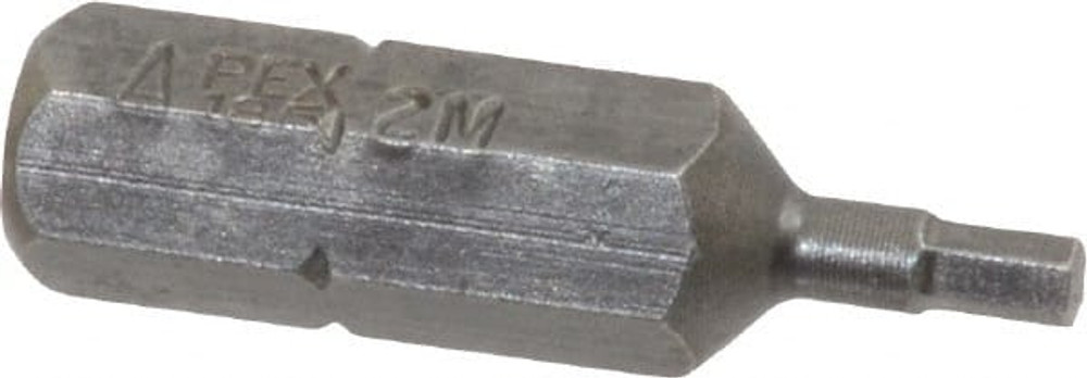 Apex 185-2MM Hex Screwdriver Insert Bit: 1/4" Drive, 1" OAL