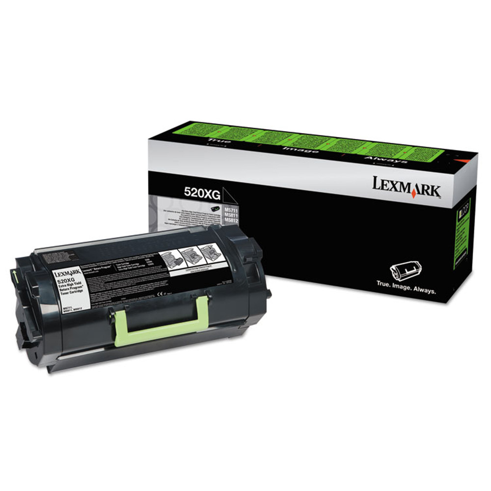 LEXMARK INT'L, INC. 52D0X0G 52D0X0G Return Program Extra High-Yield Toner, 45,000 Page-Yield, Black