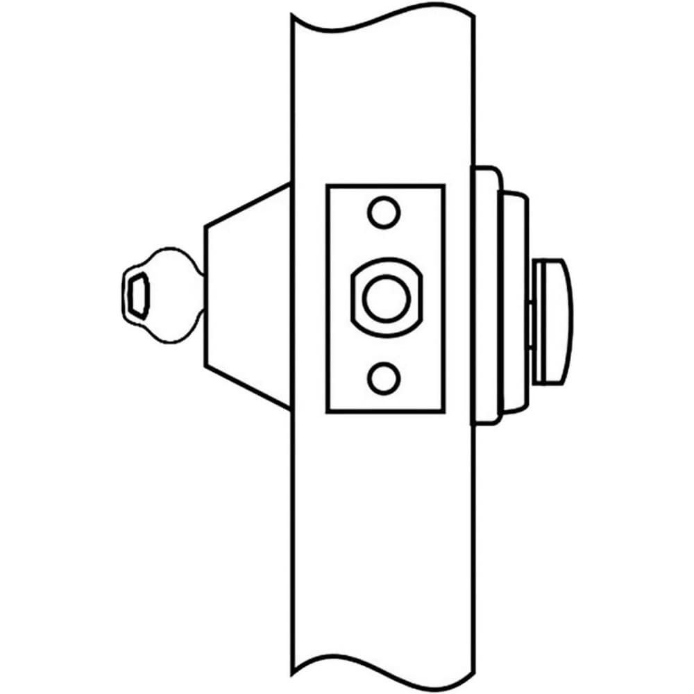 Corbin Russwin DL2217 626 Deadbolts; Deadbolt Type: Deadbolt ; Lock Type: Single Cylinder ; Key Type: Schlage C ; Mount Type: Through Hole ; Material: Metal ; Minimum Door Thickness: 1.75in