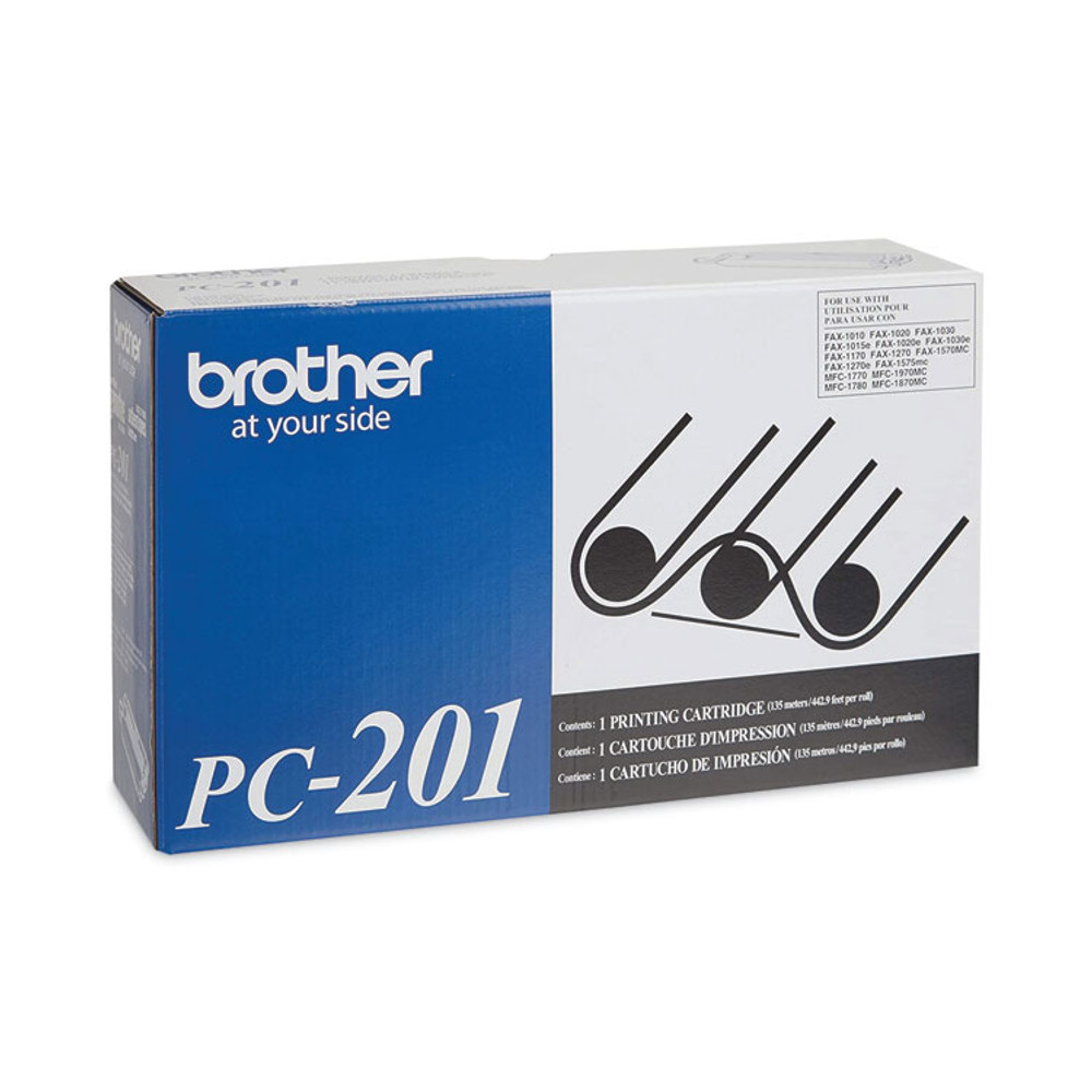 BROTHER INTL. CORP. PC-201 PC-201 Thermal Transfer Print Cartridge, 450 Page-Yield, Black